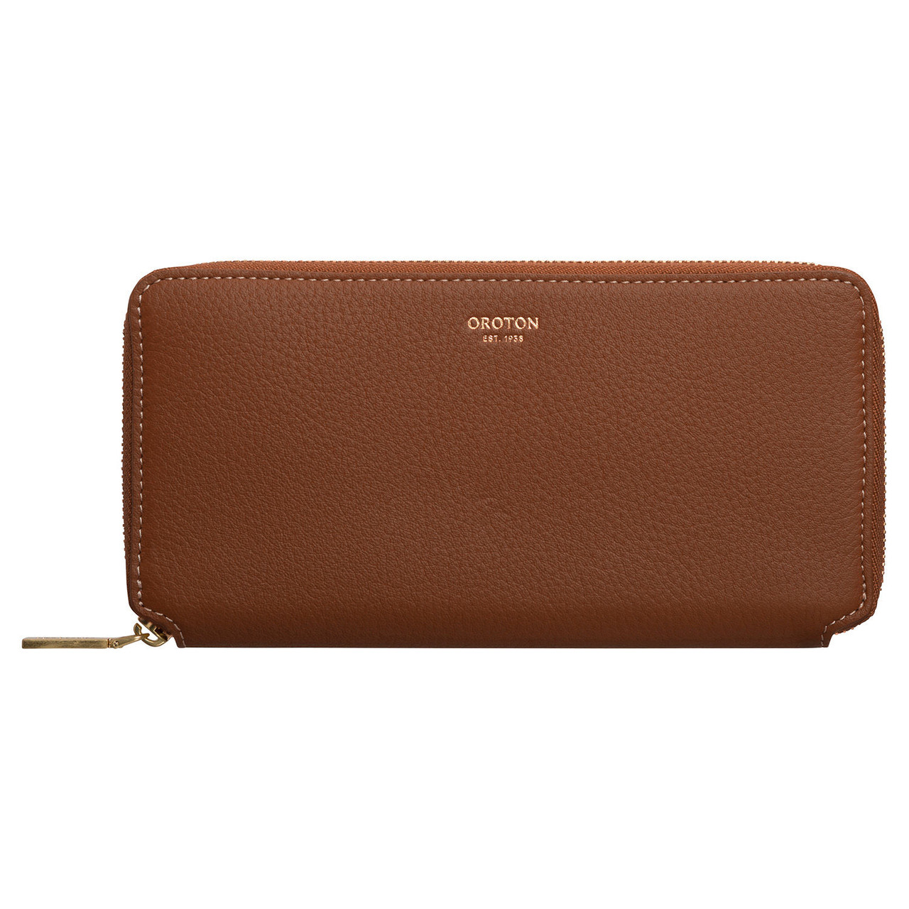 Oroton Margot Whiskey Medium Zip Wallet