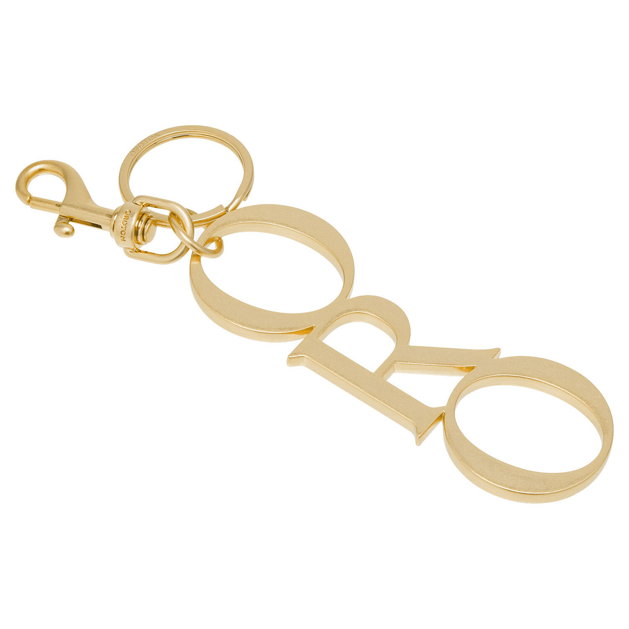 Oroton Logo Brass Oro Keyring