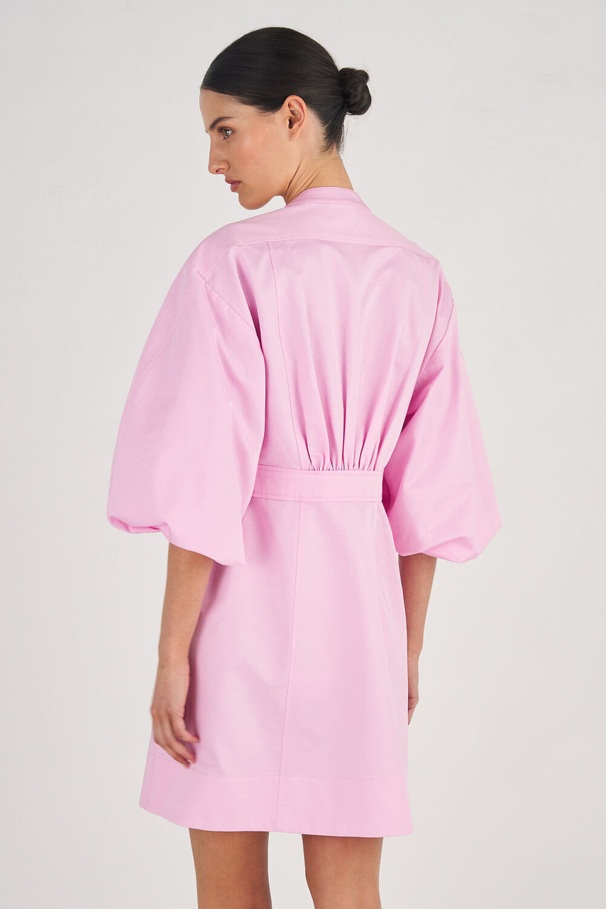 Oroton Short Utility Dress Foxglove