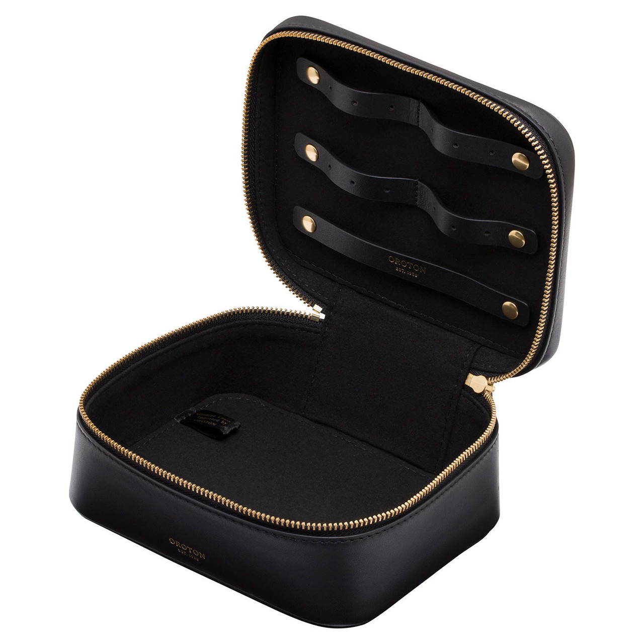 Oroton Venture Black Jewellery Travel Case