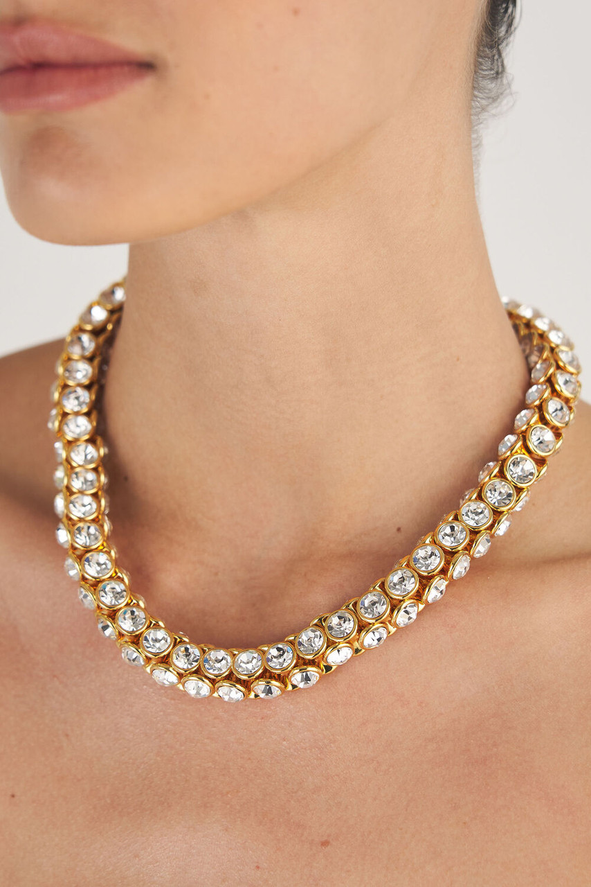 Oroton Arcadia Collectable Necklace Gold/ Clear