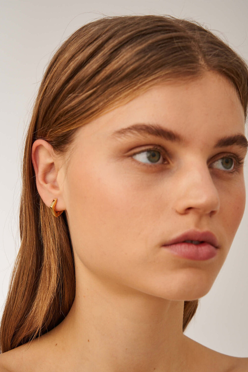 Oroton Nevaeh Gold Huggie Earrings