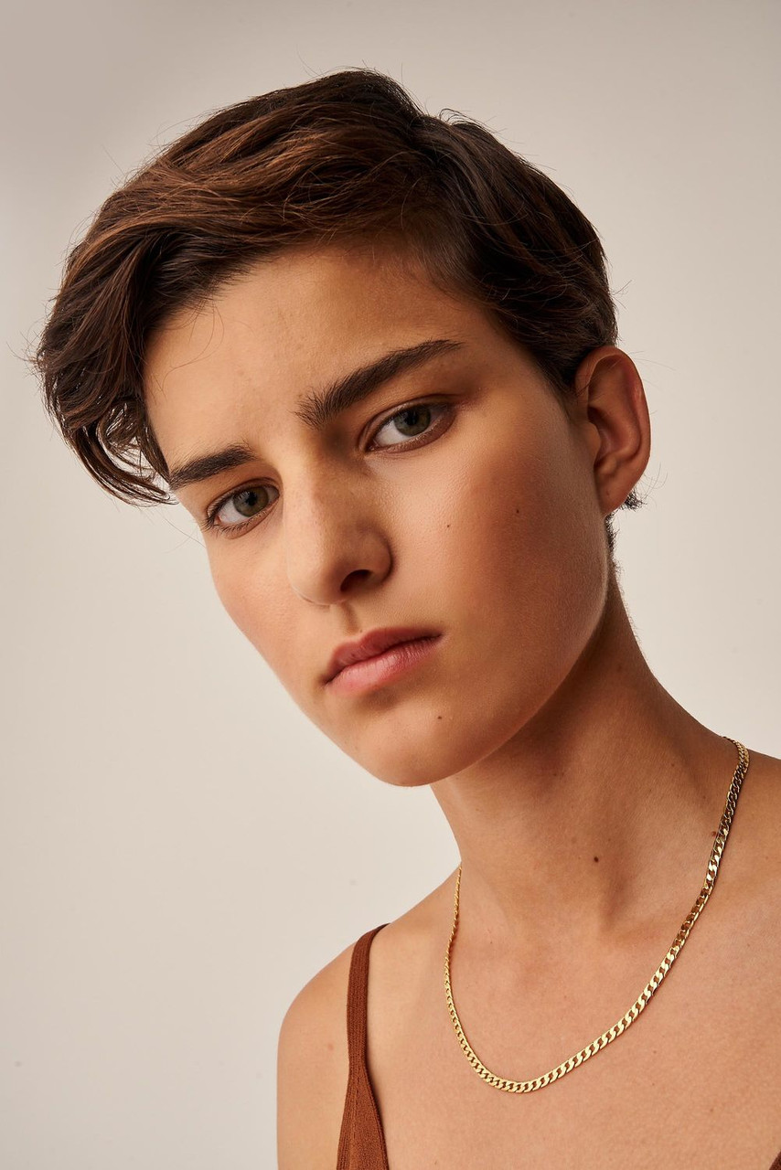 Oroton Peyton Gold Curb Chain Necklace