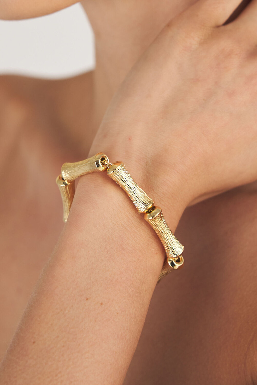 Oroton Bamboo Bracelet Gold