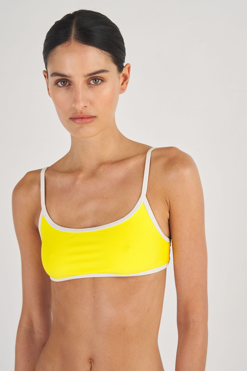 Oroton Contrast Separate Top Vibrant Yellow