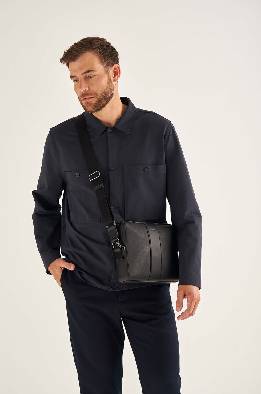 Oroton Eton Black Small Satchel Bag