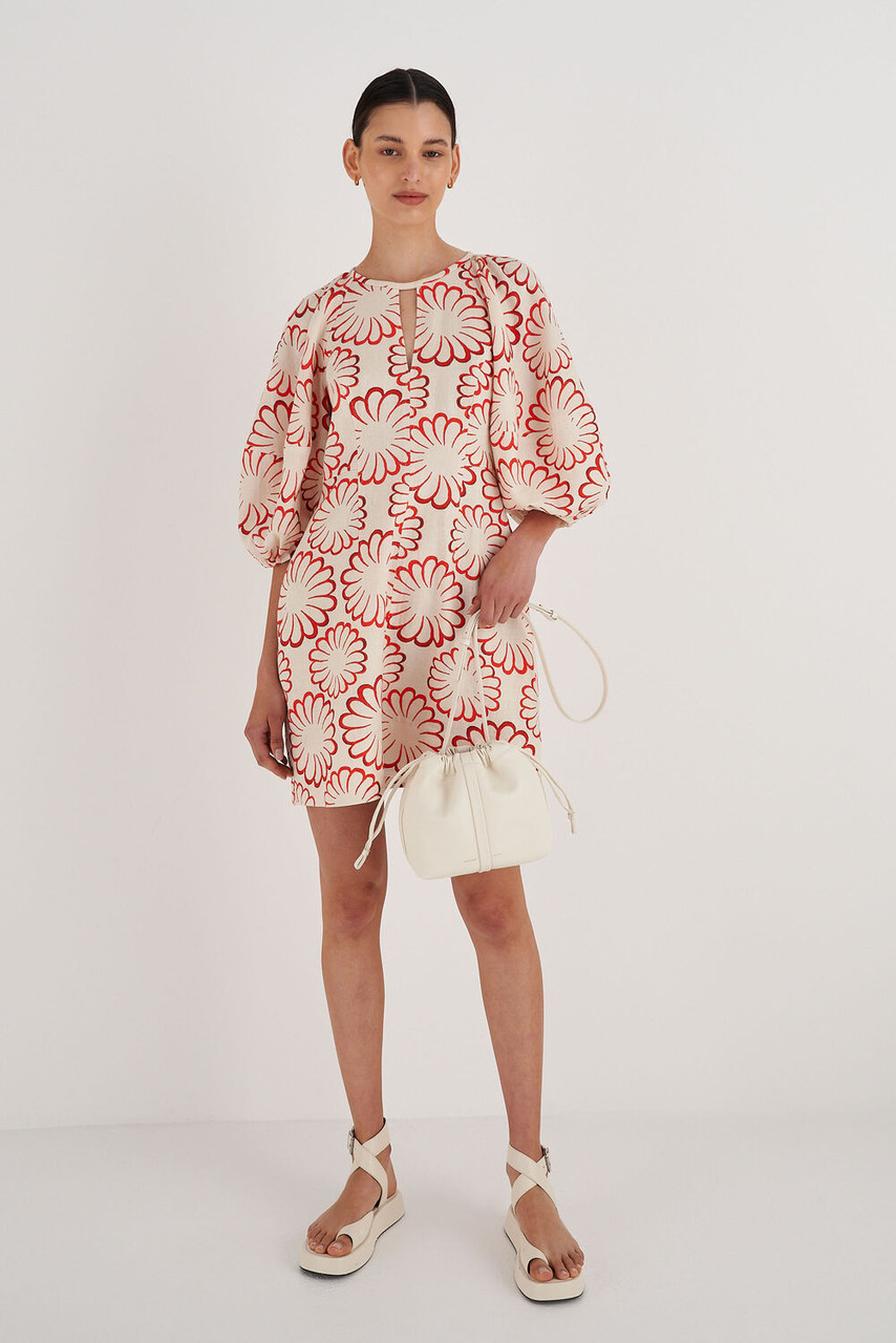 Oroton Curtis Crossbody Clotted Cream