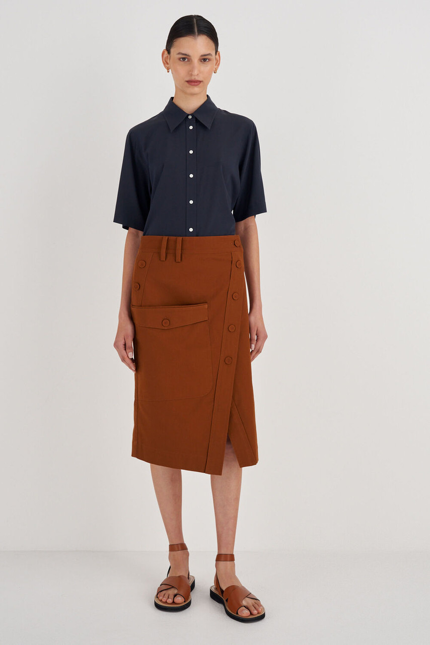 Oroton Utility Skirt Tan