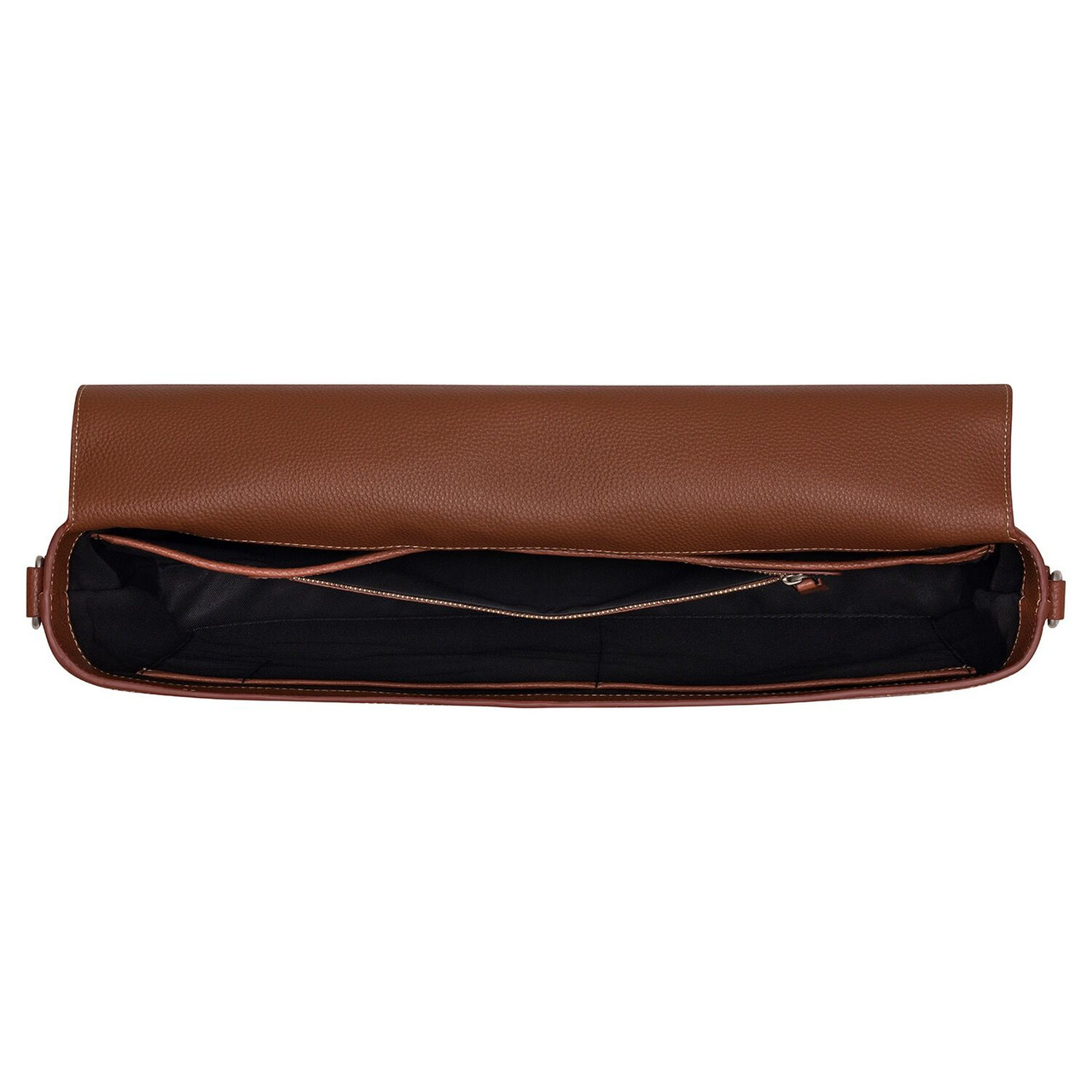 Oroton Marcus Satchel Dark Whiskey