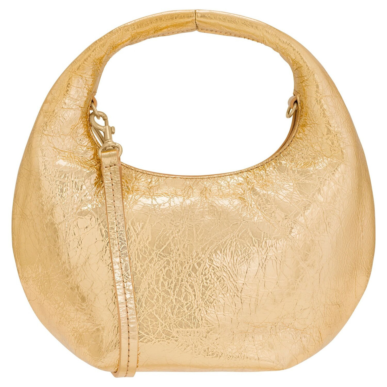 Oroton Tulip Metallic Mini Day Bag Gold