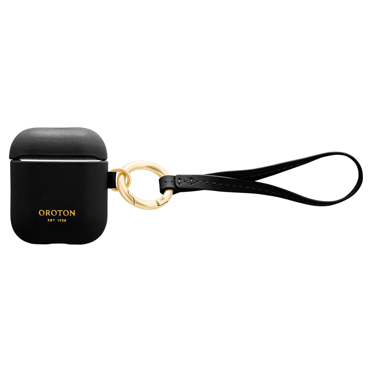 Oroton Imogen Black Airpod Wristlet