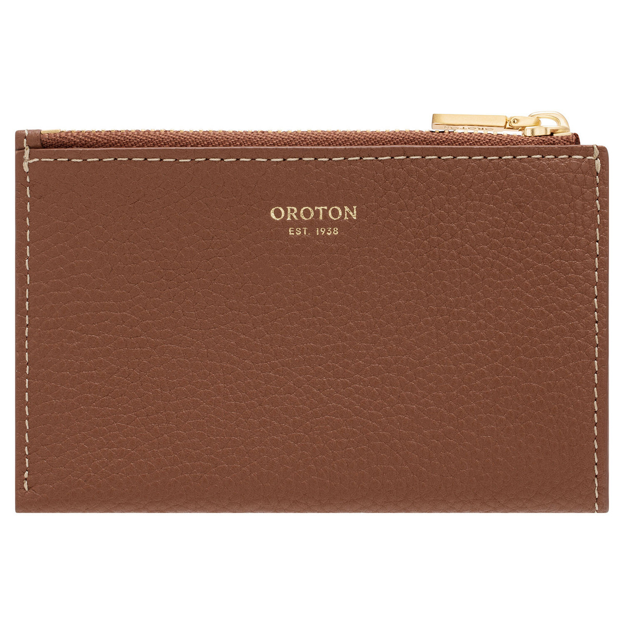 Oroton Margot Whiskey 4 Credit Card Mini Zip Pouch