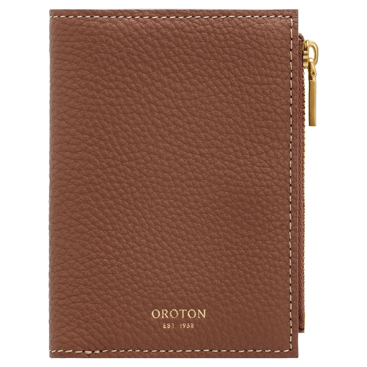 Oroton Margot Whiskey Mini 10 Credit Card Zip Wallet