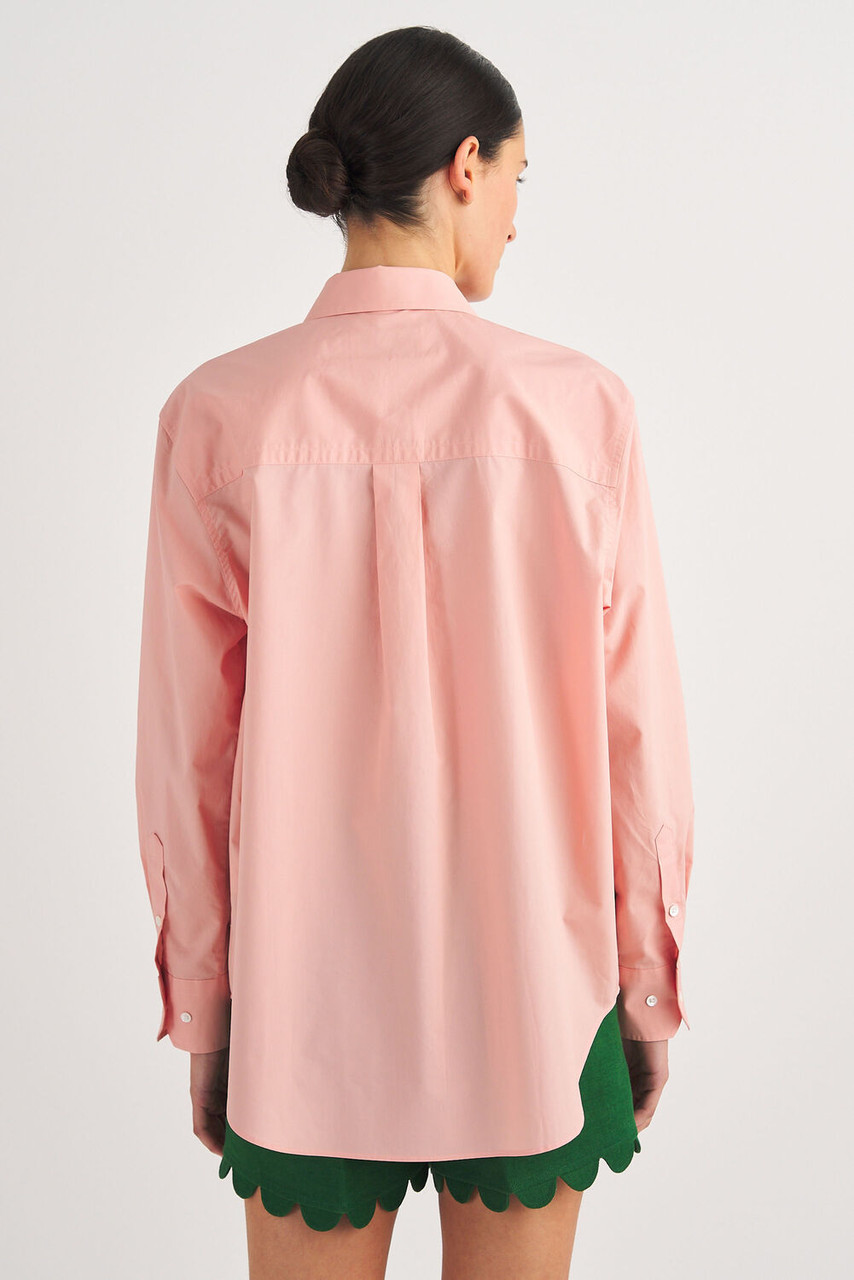 Oroton Poplin Long Sleeve Shirt Primrose