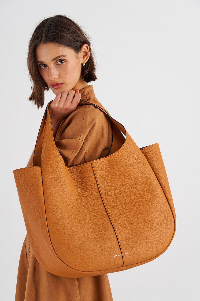 Oroton Emilia Maple Syrup Large Tote