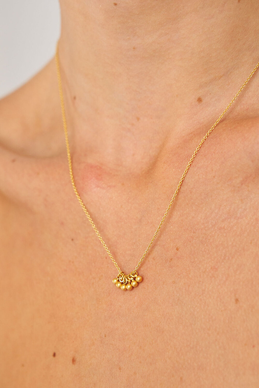 Como Necklace Worn Gold
