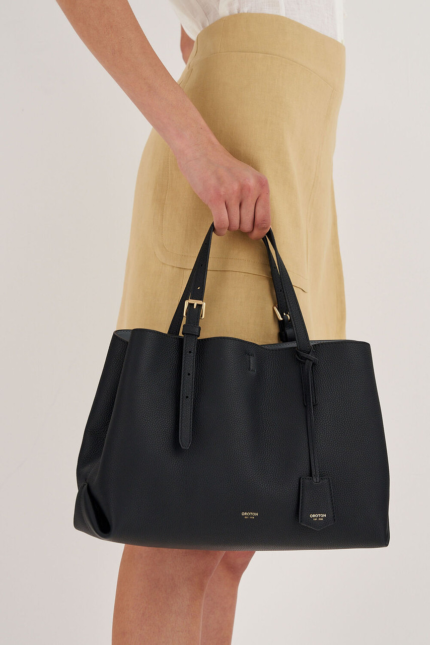 Oroton Margot Black Medium Day Bag