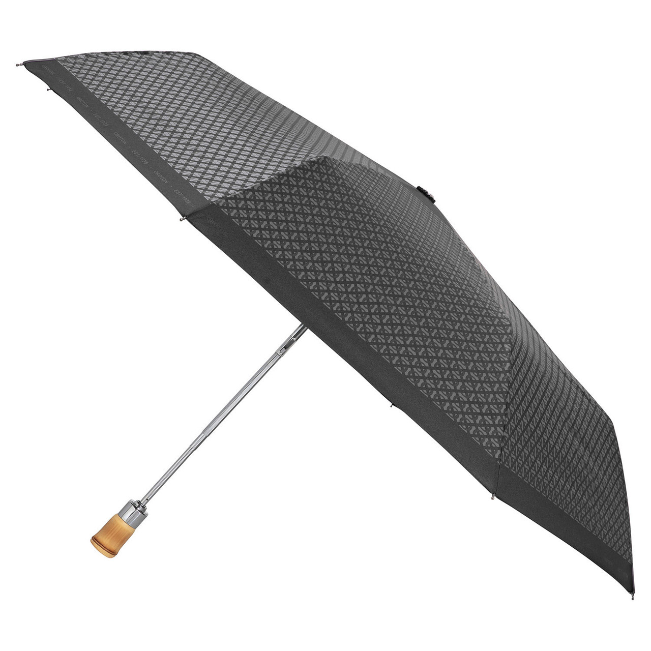 Oroton Bamboo Black-Black Small Umbrella