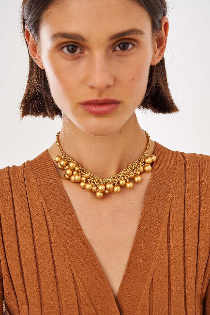 Oroton Ceres Worn Gold Necklace