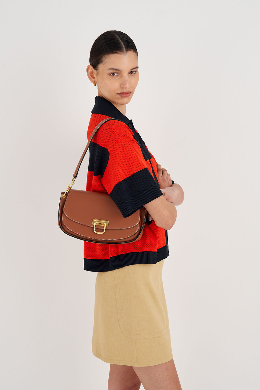 Oroton Colt Baguette Brandy