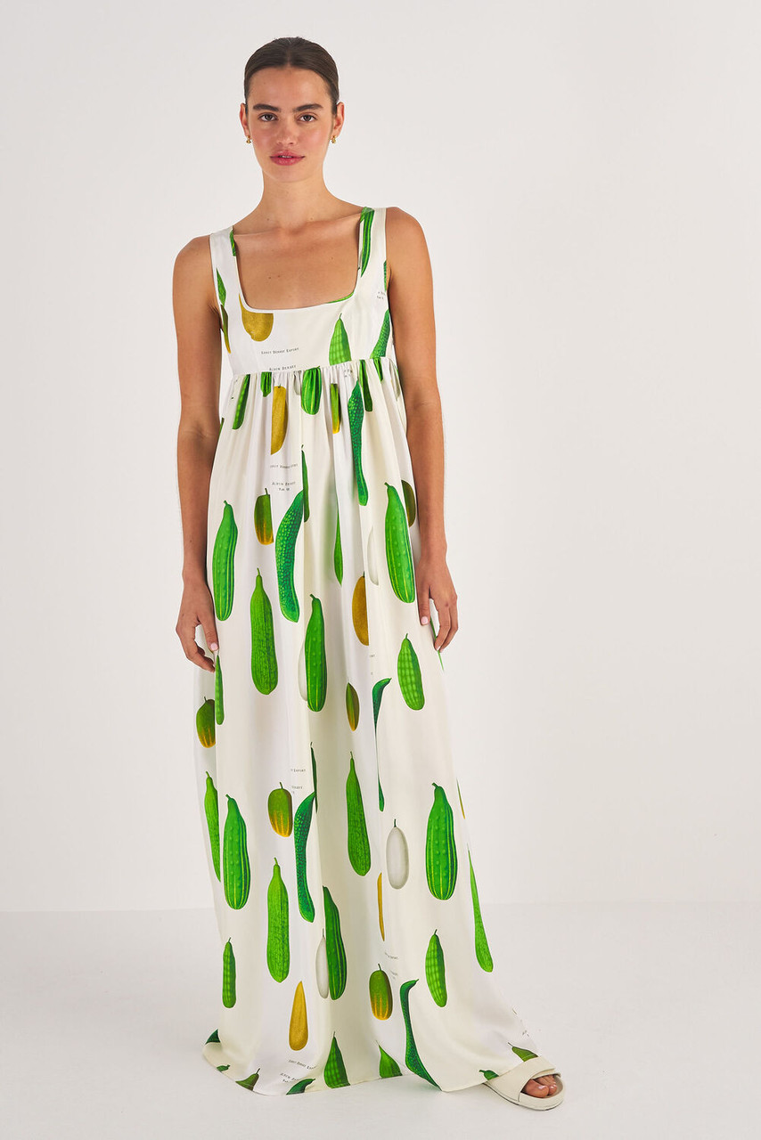 Oroton Summer Vegetable Print Dress String