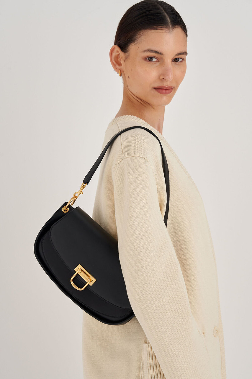 Oroton Colt Baguette Black