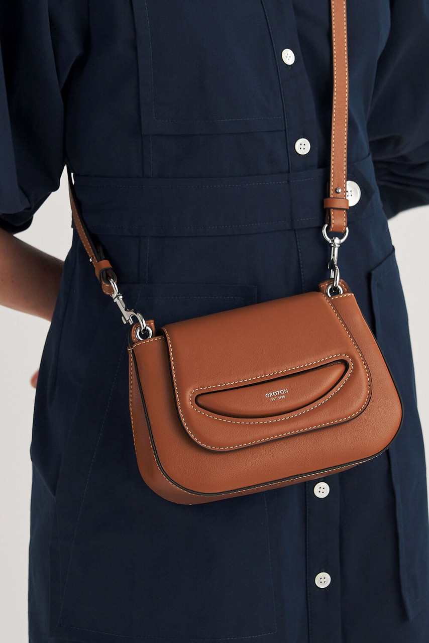 Oroton haskin Crossbody Brandy
