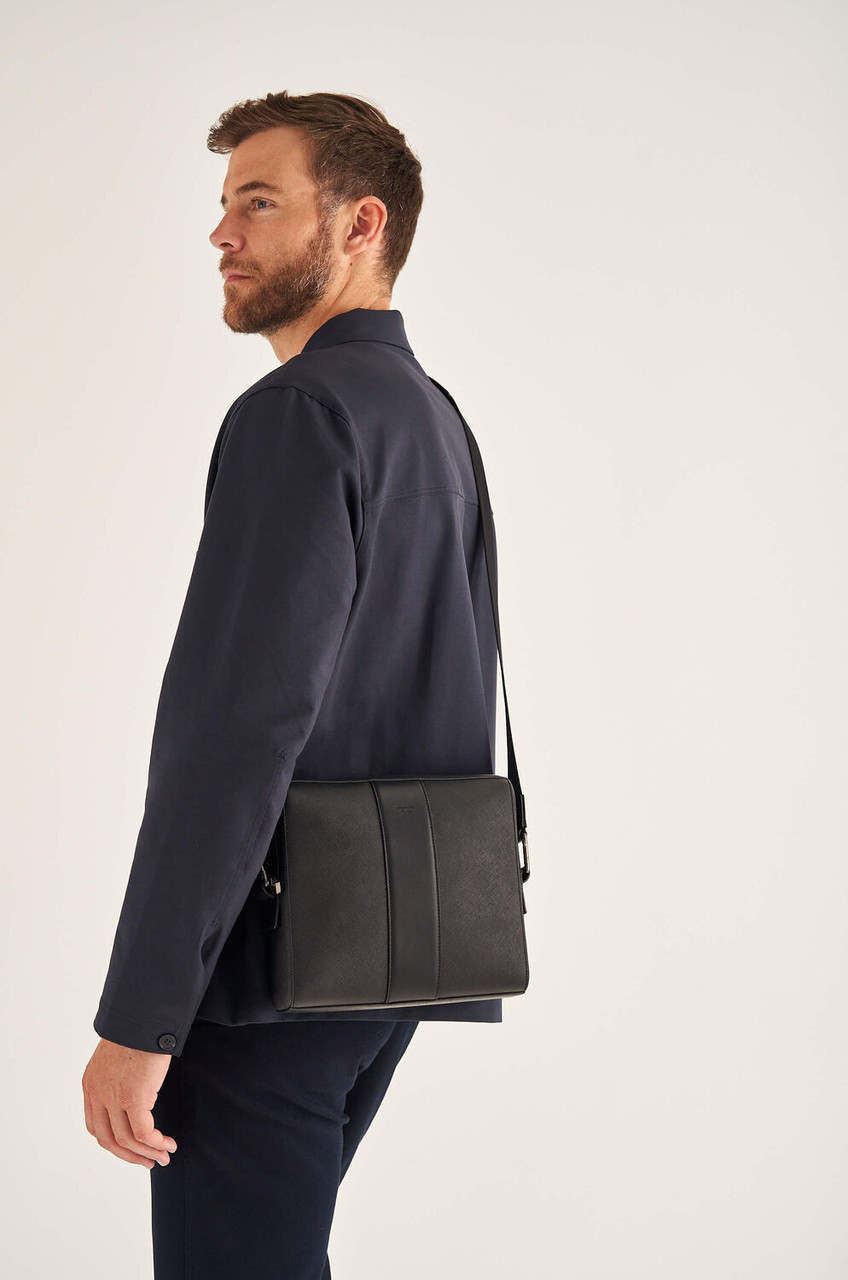 Oroton Eton Black Small Satchel Bag