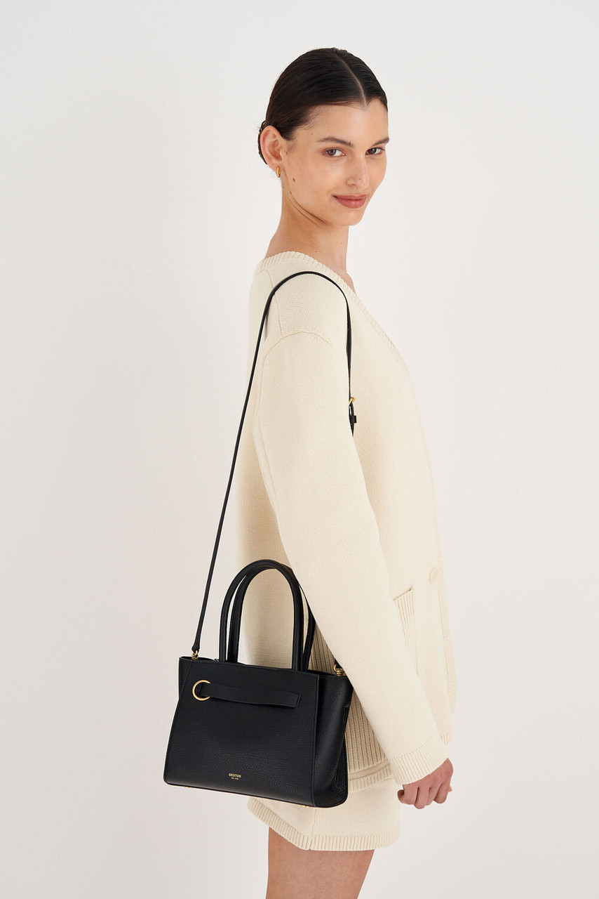 Oroton Audrey Black Mini Tote