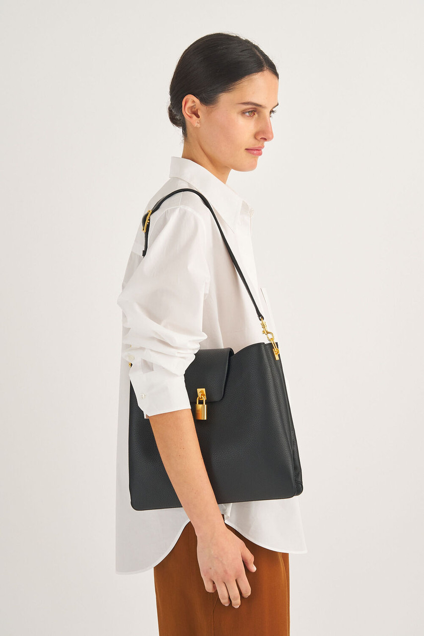 Oroton Tate Hobo Black