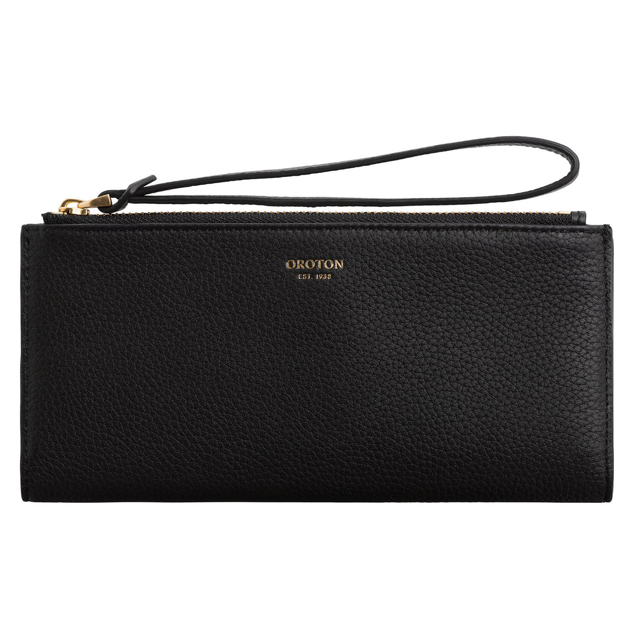 Oroton Margot Black Wristlet Fold Wallet