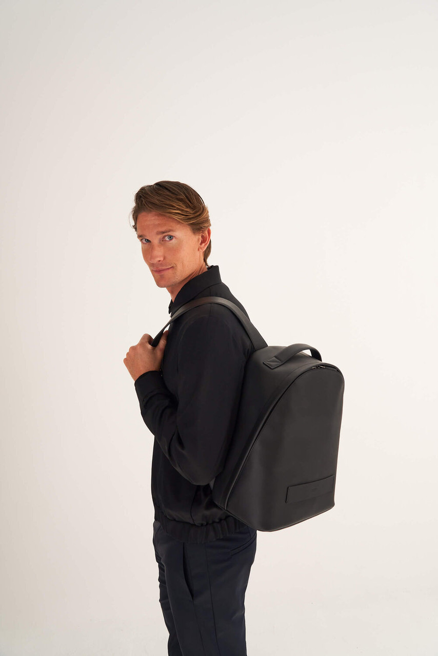 Oroton Liam Black Backpack