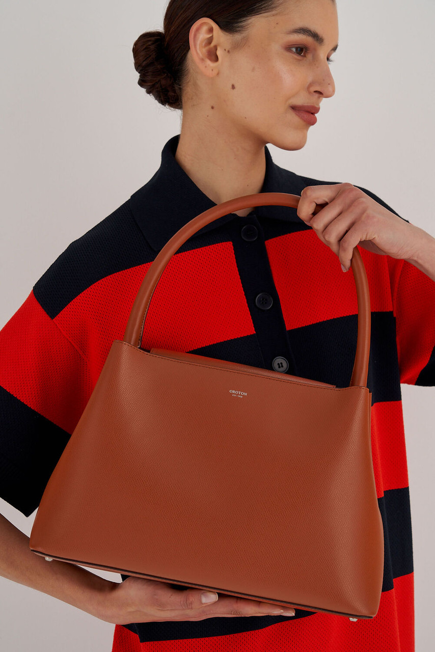Oroton Muse Cognac Day Bag