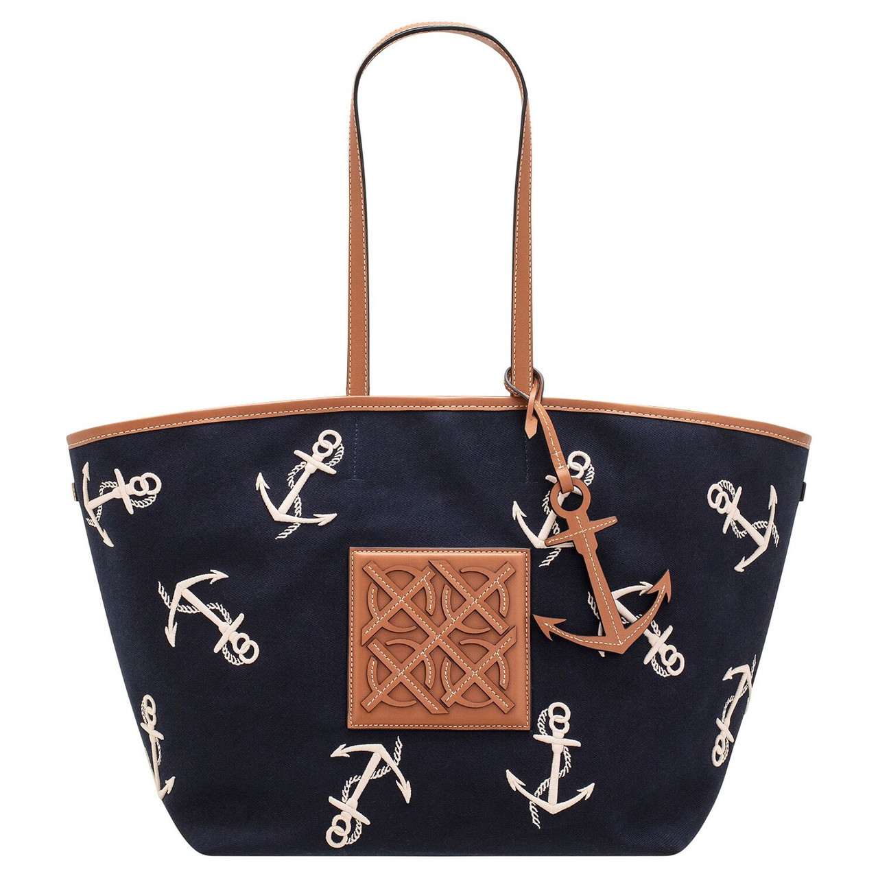 Oroton Boyd Large Tote Anchor Print
