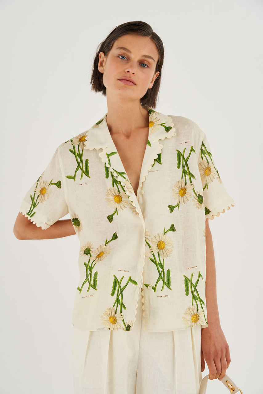 Oroton Field Daisy Camp Shirt String