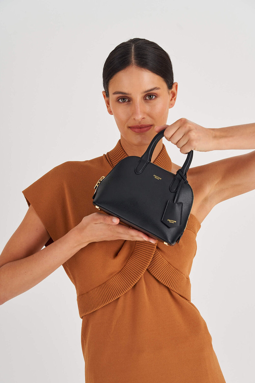 Oroton Muse Black Micro Griptop