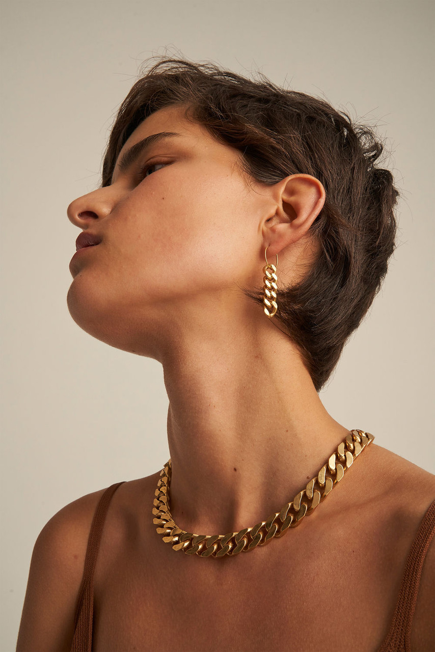 Oroton Noa Worn Gold Necklace