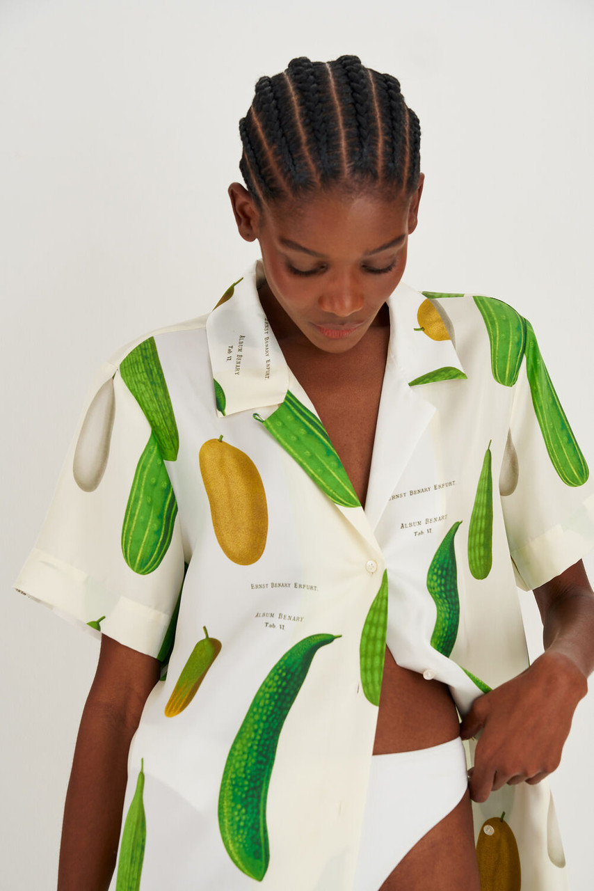Oroton Summer Vegetable Camp Shirt String