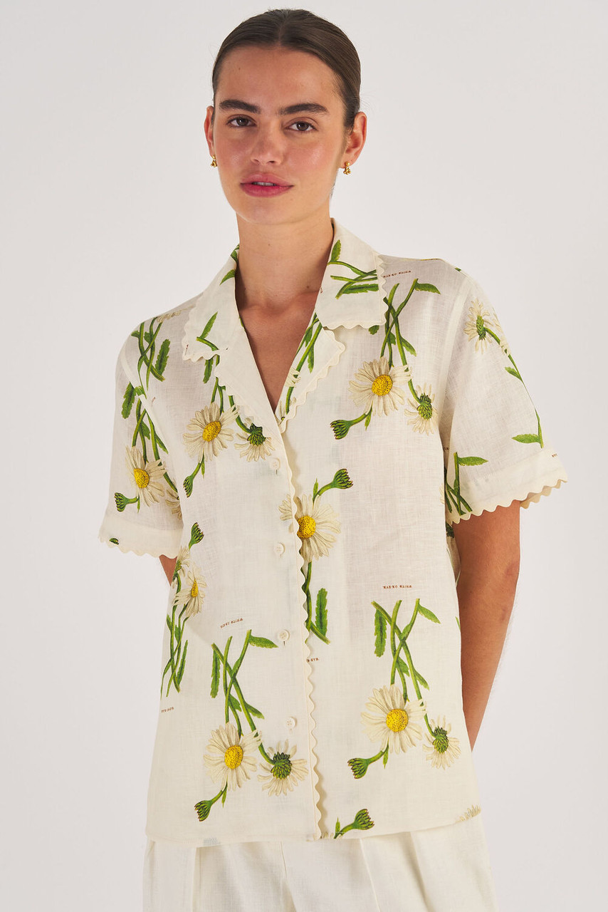 Oroton Field Daisy Camp Shirt String