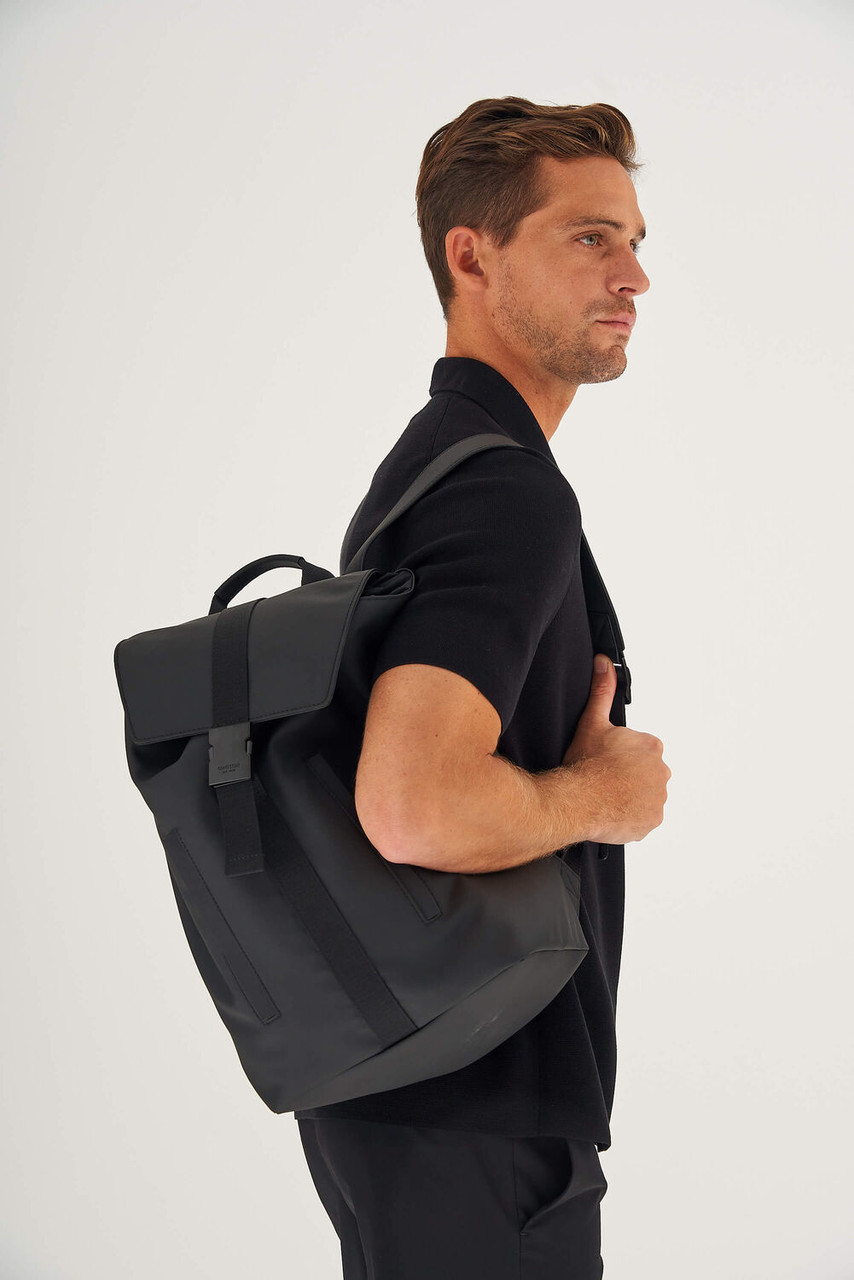 Oroton Grayson Black Backpack