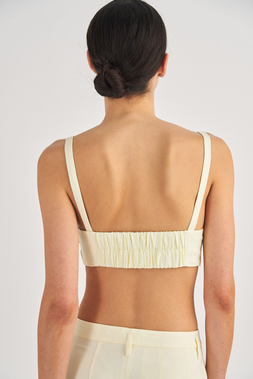 Oroton Lace Poppy Bandeau Lemon Butter