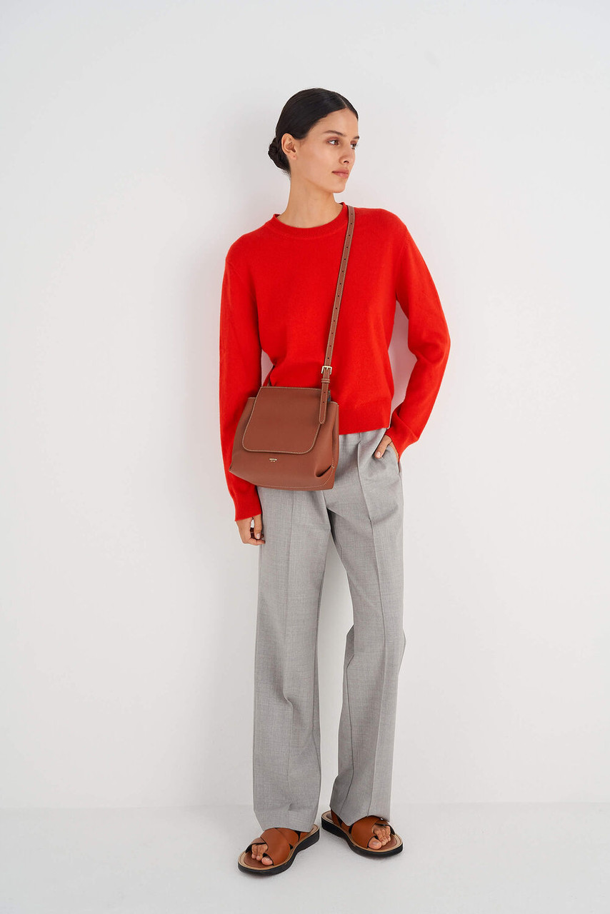 Oroton Margot Whiskey Medium Satchel Bag