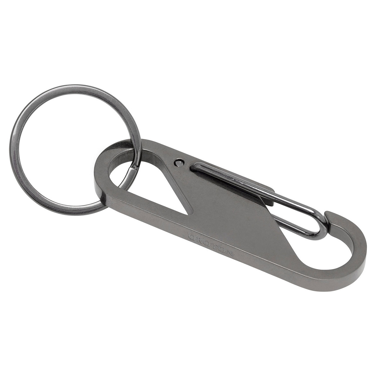 Oroton Theo Gunmetal Bottle Opener Keyring
