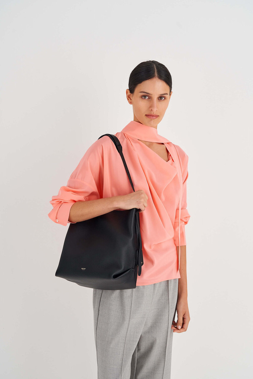 Oroton Women's Margot Black Hobo Bag