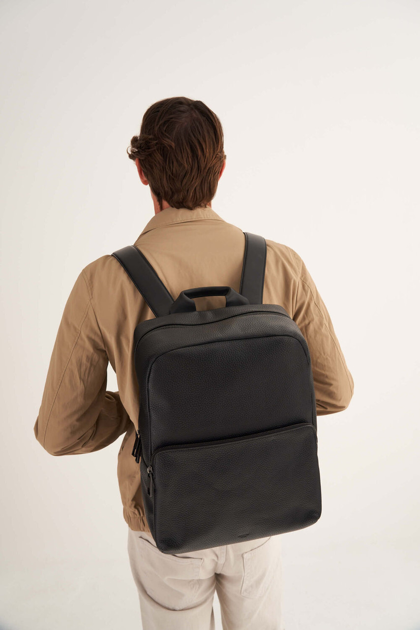 Oroton Weston Black Backpack