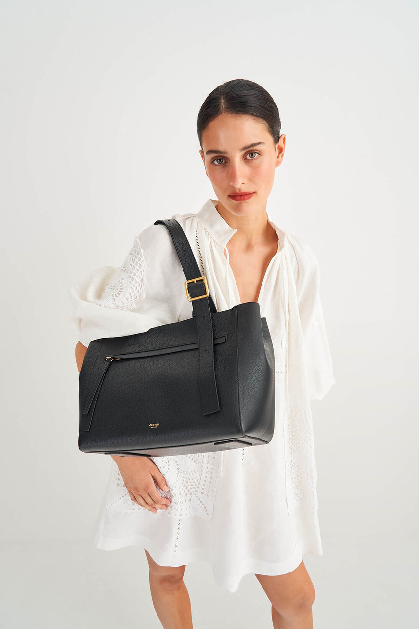 Oroton Ingrid Black Tote