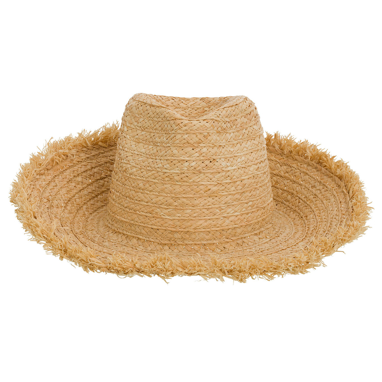 Oroton Amos Natural Fringed Fedora