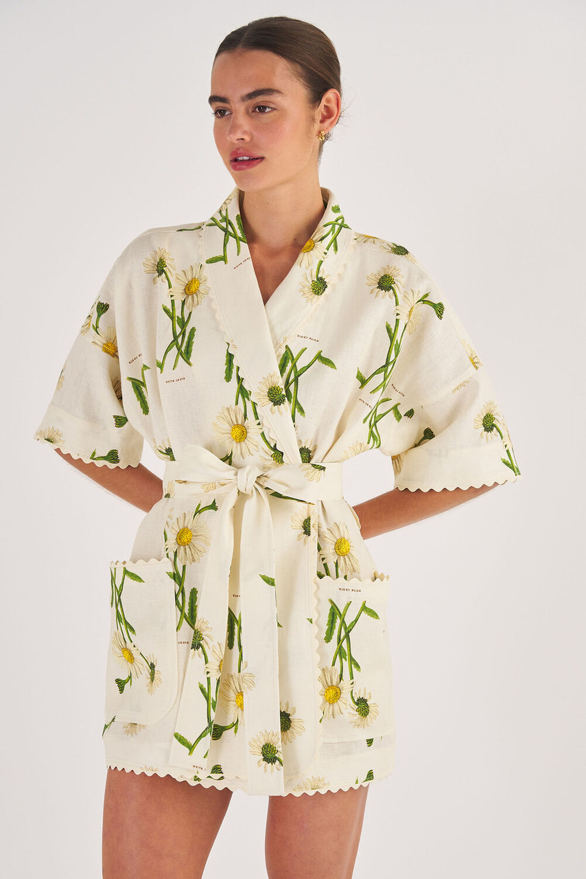Oroton Field Daisy Print Robe String