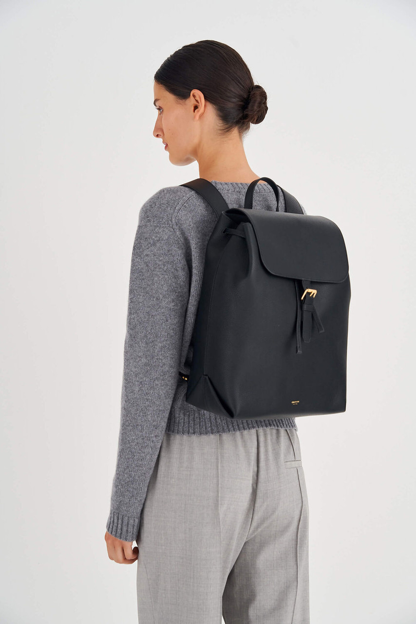 Oroton Margot Black-Light Smoke Large Backpack