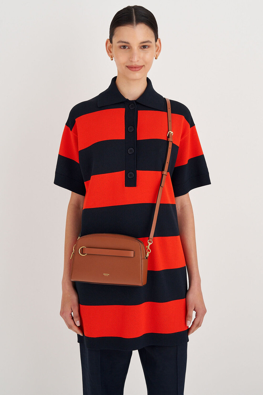 Oroton Audrey Cognac Crossbody